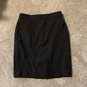 💜 J. Crew Black No. 2 Petite Pencil Skirt with Slit in Back